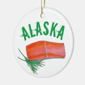 Décoration En Céramique Alaksan Saumon Seafood Restaurant Fishmonteur Chef (Gauche)