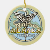 Décoration En Céramique Alaska Nurse Caduceus (Devant)