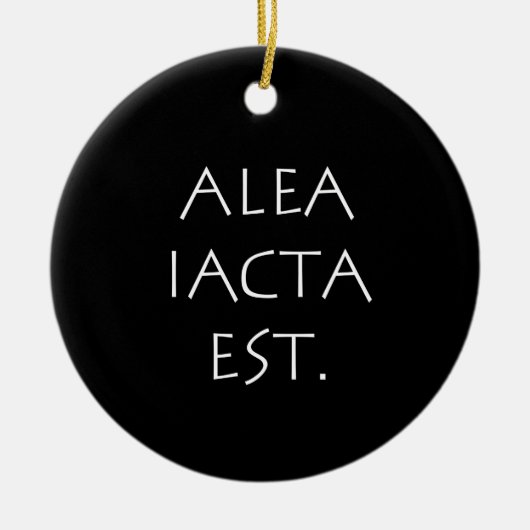 Décoration En Céramique Alea Iacta Est (Devant)