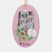 DÉCORATION EN CÉRAMIQUE ALESSANDRA ~ VALENTINE EGG ~ 1908 ~ (Gauche)