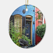 Décoration En Céramique Alexandria VA - Bâtiment Avec Feu (Gauche)