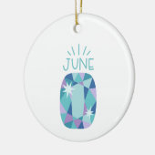 Décoration En Céramique Alexandrite Birthstone (Gauche)