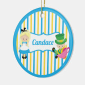 Décoration En Céramique Alice au pays des merveilles Petits enfants Monogr (Gauche)