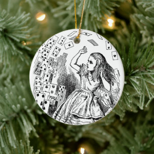 Décoration En Céramique Alice vintage au pays des merveilles, Jouer aux ca