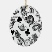 Décoration En Céramique Alice White Rabbit Wonderland Classic (Droite)