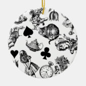 Décoration En Céramique Alice White Rabbit Wonderland Classic (Devant)