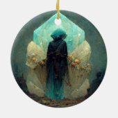 Décoration En Céramique Alien Crystal Guardian  Sci-Fi Imaginaire (Dos)