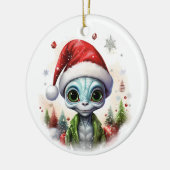 Décoration En Céramique Alien de Noël (Gauche)