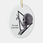 Décoration En Céramique Alien gris, la vérité est là (Droite)
