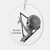 Décoration En Céramique Alien gris, la vérité est là (Gauche)