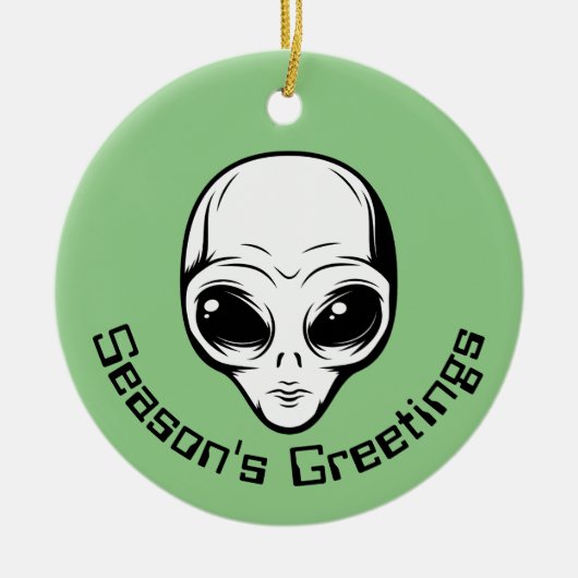 Décoration En Céramique Alien spatial Extraterrestrial en cours (Devant)