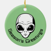 Décoration En Céramique Alien spatial Extraterrestrial en cours (Dos)