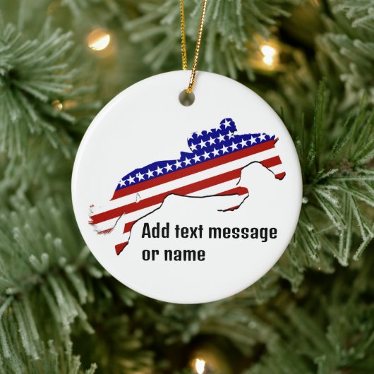 Décoration En Céramique All-American Equestrian Rider (Arbre)