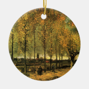 Décoration En Céramique Allée aux peupliers par Vincent van Gogh