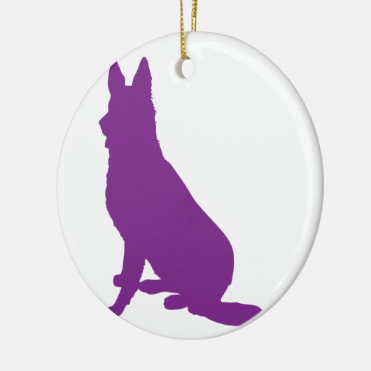 DÉCORATION EN CÉRAMIQUE ALLEMAND SHEPHERD #40 (Gauche)