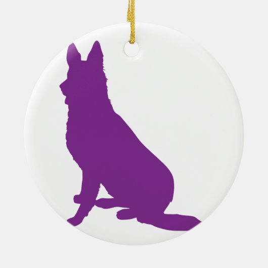 DÉCORATION EN CÉRAMIQUE ALLEMAND SHEPHERD #40 (Dos)