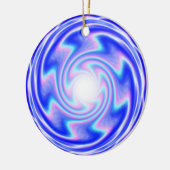 Décoration En Céramique Aller dans la lumière - spirale bleue (ajouter des (Gauche)