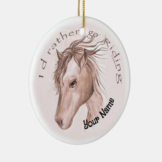 Décoration En Céramique Aller équitation (Droite)