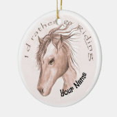 Décoration En Céramique Aller équitation (Gauche)