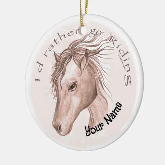 Décoration En Céramique Aller équitation (Gauche)