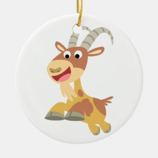 Décoration En Céramique Allez la chèvre ! ! (chèvre de caricature mignonne