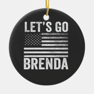 Décoration En Céramique Allons à Brenda l'élection du drapeau américain