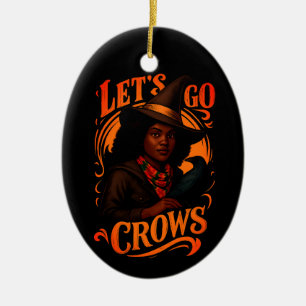 Décoration En Céramique Allons Crows-Sorcière Un