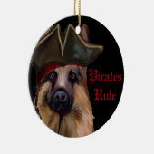 DÉCORATION EN CÉRAMIQUE ALMAN SHEPHERD (Droite)