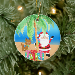 Décoration En Céramique Aloha Santa et ami
