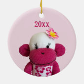 Décoration En Céramique Aloha Sock Monkey(Girl) (Dos)