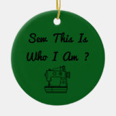 Décoration En Céramique Alors C'Est Qui Je Suis ? (Devant)