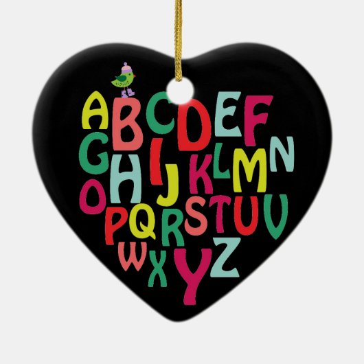 Décoration En Céramique Alphabet (Dos)