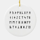 Décoration En Céramique Alphabet Runique [Futhorc] (Dos)