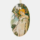 Décoration En Céramique Alphonse Mucha - Iris WB (Droite)