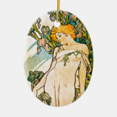 Décoration En Céramique Alphonse Mucha - Iris WB (Devant)