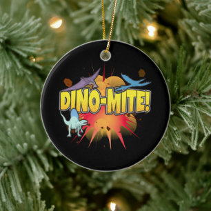 Décoration En Céramique Amateur de dinosaures Dynamite Dino-mite Jeu de mo