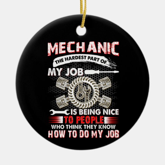 Décoration En Céramique Amateurs mécaniques | Mécanique Le Plus Difficile (Devant)