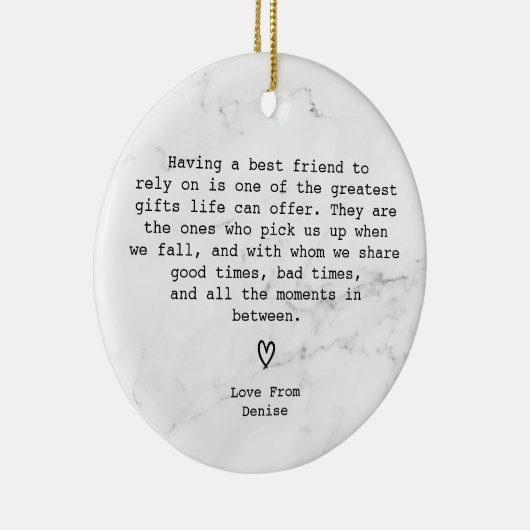Décoration En Céramique Amazing Best Special Friend Definition (Droite)
