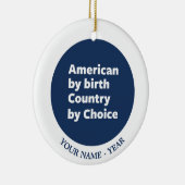 Décoration En Céramique Américain par naissance, pays par choix (Droite)