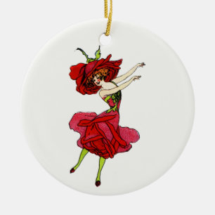 Décoration En Céramique American Beauty Rose, Whimsical Flowers Livre Art