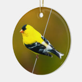 Décoration En Céramique American Goldfinch - Photo originale (Gauche)
