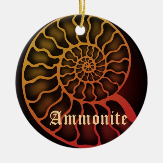 Décoration En Céramique Ammonite (Devant)