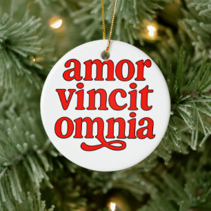 Décoration En Céramique Amor vincit omnia