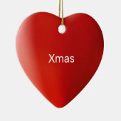 Décoration En Céramique Amour coeur rouge et calligraphie (Droite)