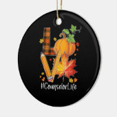 Décoration En Céramique Amour Conseiller Vie Feuilles Automne Saison Autom (Gauche)