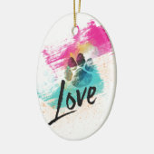 Décoration En Céramique Amour de chiot artistique (Gauche)