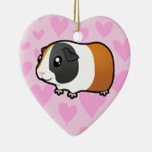 Décoration En Céramique Amour de cobaye (cheveux lisses) (Droite)