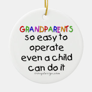 Décoration En Céramique Amour de grands-parents