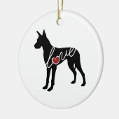 Décoration En Céramique Amour de great dane (Gauche)