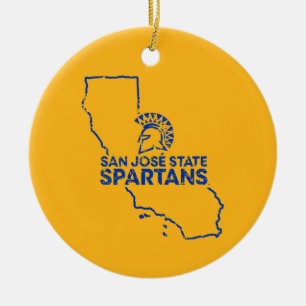 Décoration En Céramique Amour de Spartans d'état de San Jose